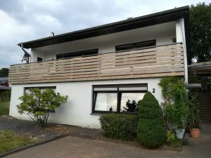 Balkon nach Fertigstellung.