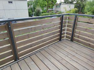 Balkon nach Fertigstellung.